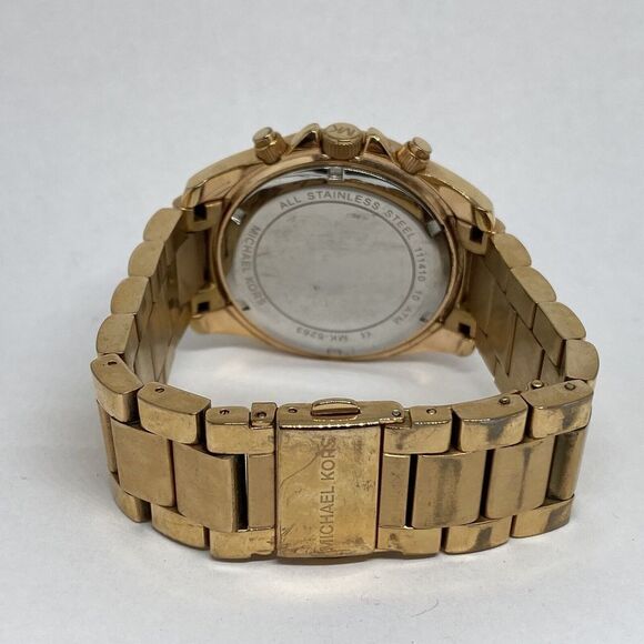 Michael Kors MK5263 Women's Rose Gold Stainless Steel Analog Dial Watch MP765 - Picture 10 of 12